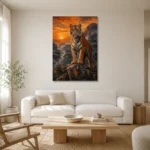 Premium Wall Art Dikey Html Edition – ANIMALNW2127 styled in a refined neutral interior