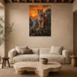 Premium Wall Art Dikey Html Edition – ANIMALNW2127 presented in a sophisticated home setting