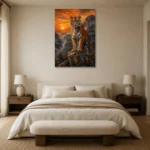 Premium Wall Art Dikey Html Edition – ANIMALNW2127 showcased in an elegant minimalist interior