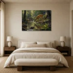 Premium Wall Art Yatay Html Edition – ANIMALNW2131 showcased in an elegant minimalist interior