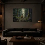 Premium Wall Art Yatay Html Edition – ANIMALNW2132 shown in a warm modern interior
