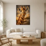 Premium Wall Art Dikey Html Edition – ANIMALNW2138 styled in a refined neutral interior