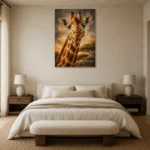 Premium Wall Art Dikey Html Edition – ANIMALNW2138 showcased in an elegant minimalist interior