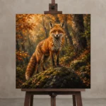 Premium Wall Art Kare Html Edition – ANIMALNW2139 displayed on a studio easel