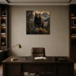 Premium Wall Art Kare Html Edition – ANIMALNW2142 displayed in a contemporary gallery-inspired room