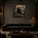 Premium Wall Art Kare Html Edition – ANIMALNW2142 shown in a warm modern interior