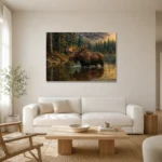 Premium Wall Art Yatay Html Edition – ANIMALNW2146 styled in a refined neutral interior