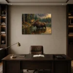 Premium Wall Art Yatay Html Edition – ANIMALNW2146 displayed in a contemporary gallery-inspired room
