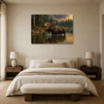 Premium Wall Art Yatay Html Edition – ANIMALNW2146 showcased in an elegant minimalist interior
