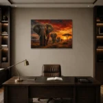 Premium Wall Art Yatay Html Edition – ANIMALNW2148 displayed in a contemporary gallery-inspired room