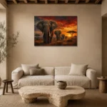 Premium Wall Art Yatay Html Edition – ANIMALNW2148 presented in a sophisticated home setting