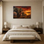 Premium Wall Art Yatay Html Edition – ANIMALNW2148 showcased in an elegant minimalist interior
