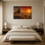Premium Wall Art Yatay Html Edition – ANIMALNW2149 showcased in an elegant minimalist interior