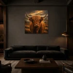 Premium Wall Art Kare Html Edition – ANIMALNW2154 shown in a warm modern interior