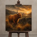 Premium Wall Art Kare Html Edition – ANIMALNW2155 displayed on a studio easel