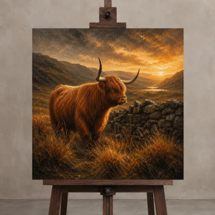 Premium Wall Art Kare Html Edition – ANIMALNW2155 displayed on a studio easel