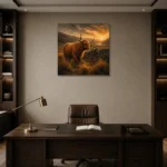 Premium Wall Art Kare Html Edition – ANIMALNW2155 displayed in a contemporary gallery-inspired room