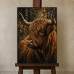 Premium Wall Art Dikey Html Edition – ANIMALNW2159 displayed on a studio easel