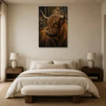Premium Wall Art Dikey Html Edition – ANIMALNW2159 showcased in an elegant minimalist interior