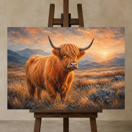 Premium Wall Art Yatay Html Edition – ANIMALNW2160 displayed on a studio easel