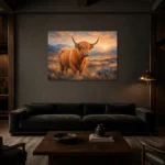 Premium Wall Art Yatay Html Edition – ANIMALNW2160 shown in a warm modern interior