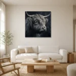 Premium Wall Art Kare Html Edition – ANIMALNW2165 styled in a refined neutral interior