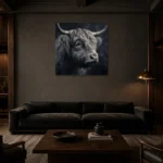 Premium Wall Art Kare Html Edition – ANIMALNW2165 shown in a warm modern interior