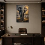 Premium Wall Art Dikey Html Edition – ANIMALNW2166 displayed in a contemporary gallery-inspired room