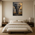 Premium Wall Art Dikey Html Edition – ANIMALNW2166 showcased in an elegant minimalist interior