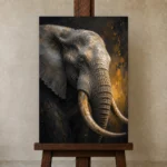 Premium Wall Art Dikey Html Edition – ANIMALNW2168 displayed on a studio easel