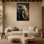 Premium Wall Art Dikey Html Edition – ANIMALNW2168 presented in a sophisticated home setting