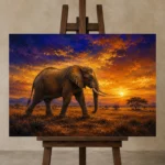 Premium Wall Art Yatay Html Edition – ANIMALNW2172 displayed on a studio easel