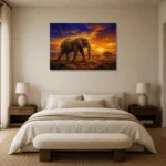 Premium Wall Art Yatay Html Edition – ANIMALNW2172 showcased in an elegant minimalist interior