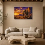 Premium Wall Art Yatay Html Edition – ANIMALNW2173 presented in a sophisticated home setting