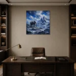 Premium Wall Art Kare Html Edition – ANIMALNW2177 displayed in a contemporary gallery-inspired room