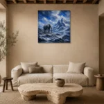 Premium Wall Art Kare Html Edition – ANIMALNW2177 presented in a sophisticated home setting