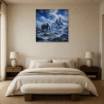 Premium Wall Art Kare Html Edition – ANIMALNW2177 showcased in an elegant minimalist interior