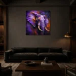 Premium Wall Art Kare Html Edition – ANIMALNW2179 shown in a warm modern interior