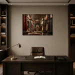 Premium Wall Art Yatay Html Edition – ARCHITECTURENW2001 displayed in a contemporary gallery-inspired room