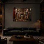 Premium Wall Art Yatay Html Edition – ARCHITECTURENW2001 shown in a warm modern interior