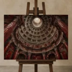 Premium Wall Art Yatay Html Edition – ARCHITECTURENW2003 displayed on a studio easel