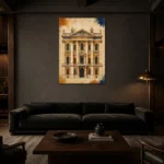 Premium Wall Art Dikey Html Edition – ARCHITECTURENW2004 shown in a warm modern interior
