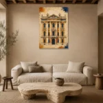 Premium Wall Art Dikey Html Edition – ARCHITECTURENW2004 presented in a sophisticated home setting