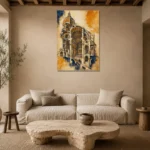 Premium Wall Art Dikey Html Edition – ARCHITECTURENW2005 presented in a sophisticated home setting