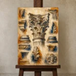 Premium Wall Art Dikey Html Edition – ARCHITECTURENW2006 displayed on a studio easel