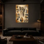 Premium Wall Art Dikey Html Edition – ARCHITECTURENW2006 shown in a warm modern interior