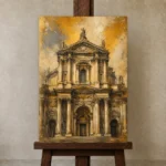Premium Wall Art Dikey Html Edition – ARCHITECTURENW2007 displayed on a studio easel