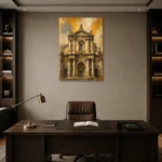 Premium Wall Art Dikey Html Edition – ARCHITECTURENW2007 displayed in a contemporary gallery-inspired room