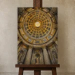 Premium Wall Art Dikey Html Edition – ARCHITECTURENW2008 displayed on a studio easel