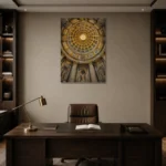 Premium Wall Art Dikey Html Edition – ARCHITECTURENW2008 displayed in a contemporary gallery-inspired room
